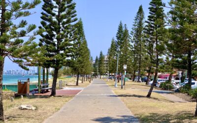 Walking from Bayview Beach: the foreshore path, the jetty and coffee